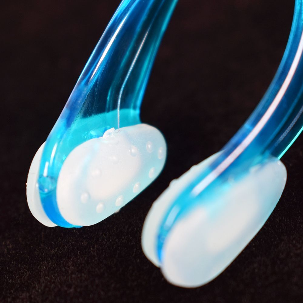 1Pcs Mannen Vrouwen Schoonheid Neus Clip Clipper Clear Blue Pvc Siliconen Zwemmen Zwemmen Neus Clip Beginner Leerling Nose Shaper