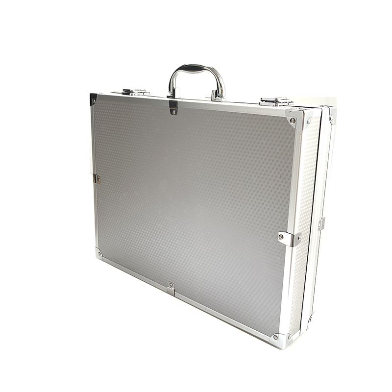 Aluminum Alloy Tool Case Outdoor Safety Equipment Box Portable Safety Instrument Case Suitcase Portable Tool Box 370x285x80mm
