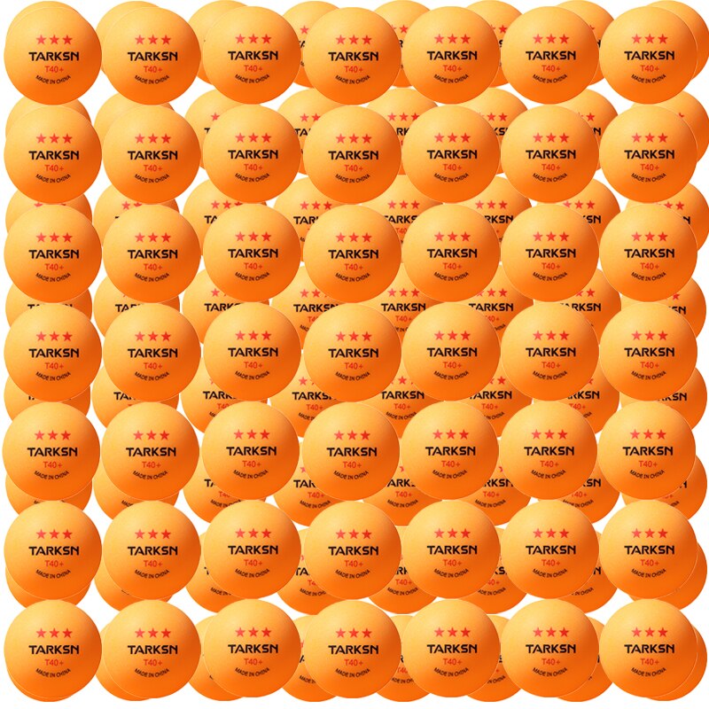 Pelotas de Ping pong profesionales T40 + ABS 100g, pelotas de entrenamiento avanzado para aficionados, paquete de 3, 50/2,75 piezas: Orange 100pcs