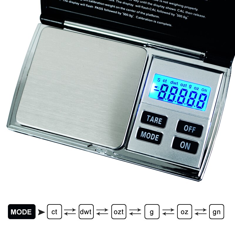 Electronic Balance Digital Jewelry Scale 0.01g 500g Mini Reloading Carat Diamond Gold Gram Bijoux Weight Scale libra bascula LCD