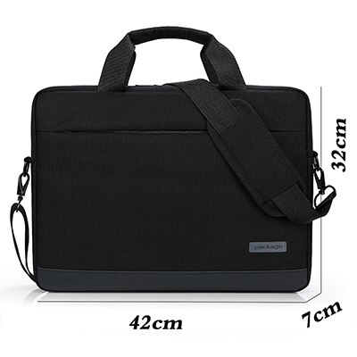 Handtas voor heren schoudertas waterdichte laptoptas casual reistas schoudertas heren oxford doek rits bovenhandvat tassen: Zwart groot