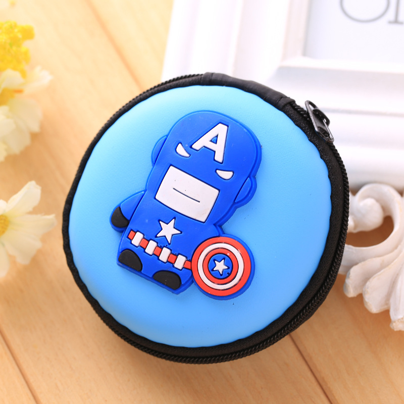 lovely Cartoon Mini Zipper Protective Headphone Case Pouch Earphone Storage Bag Soft Headset Earbuds Box USB Cable headset bags: 1