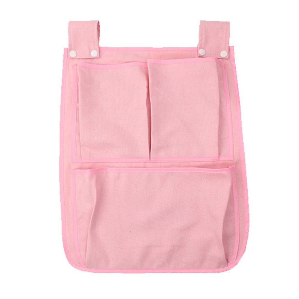 Cartoon Kamers Nursery Opknoping Opbergtas Luier Pocket Voor Pasgeboren Wieg Beddengoed Set Babybedje Bed Crib Organizer Speelgoed 45*35Cm: Roze