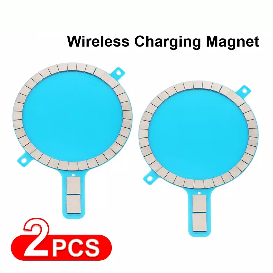 1 2Pcs Magnet Sticker Wireless Charging Magnetic For iPhone 11 12 Pro Max Mini XS XR Mobile Phone Back Cover Strong Magnet