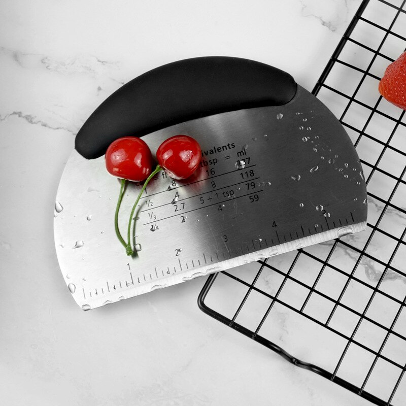 Espátula de pastelería, cortador de harina para pastelería, cortador de masa de harina de acero inoxidable, espátula para masa de Pizza, utensilios de cocina para masa
