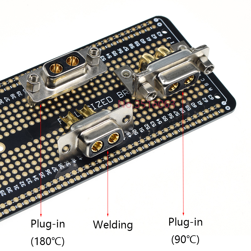 1 Stücke 2w2 30A 2 Stift Vergoldet Männlich Weiblich Hochstrom-leistungsstecker D-sub-Adapter Löt-/Stecker-in-Typ Steckdose Schweißen DB