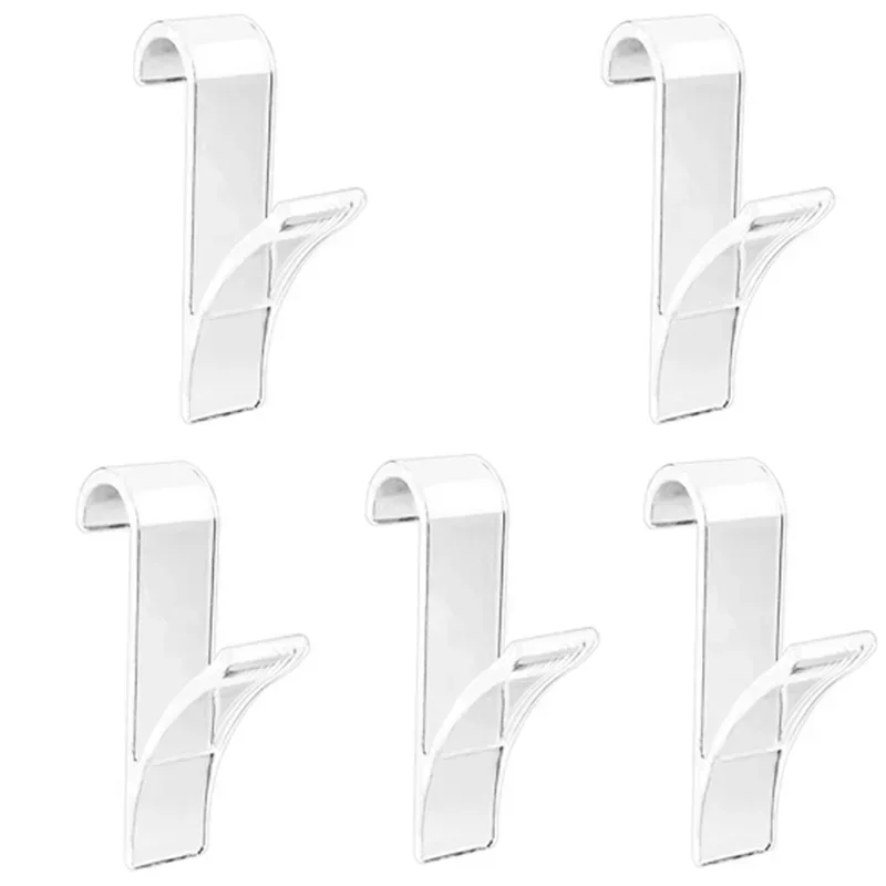 Keuken Badkamer Hanger Clips Magazijnstellingen Wit Doorzichtige Hanger Verwarmde Handdoek Radiatorrail Kleding Sjaal Hanger Haken Houder