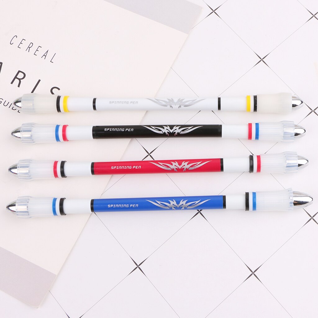 Spinning Pen Ballpoint Rolling Finger Rotating Playing Gaming Blue Ink Student School Supplies Stationery