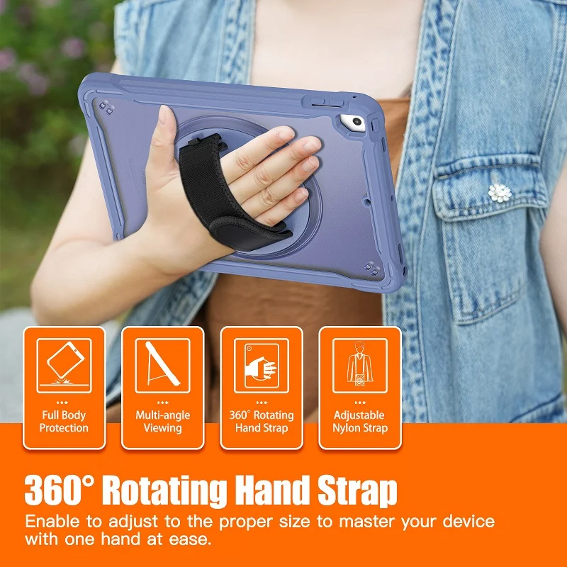 Funda a prueba de golpes Para iPad 9,7 iPad 5th 6th Tablet cubierta iPad A1822 A1823 A1893 A1954 soporte Correa Para Funda