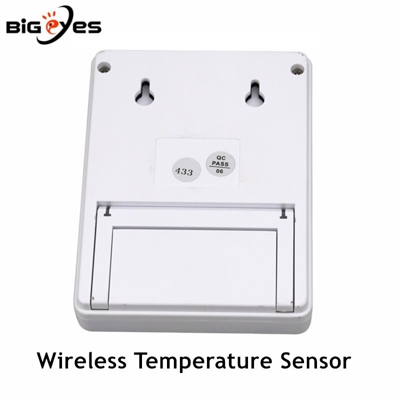 433 mhz trådlös temperatursensor stöder hög- och lågtemperaturlarm för vårt hemlarmsystems temperaturdetektor lcd