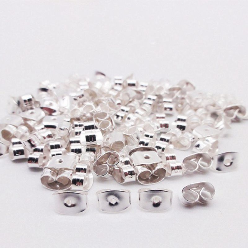 300 Pcs arete Backs, Arete Backings 3 estilos arete Back Clips forma de bala arete Backs mariposa Metal Silicona