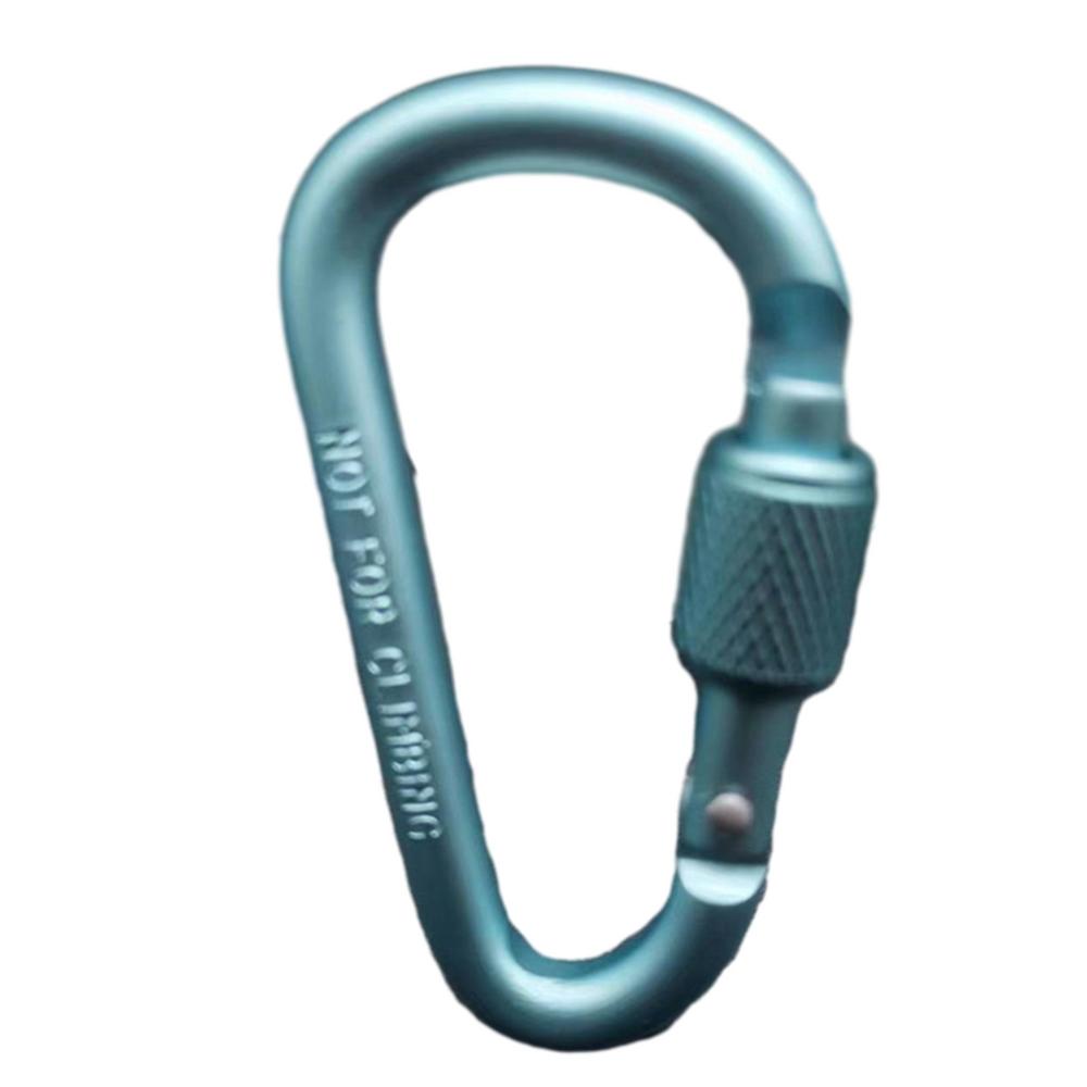 Outdoor Carabiner Climbing Travel Kit Camping Equipment Aluminum Alloy Survival Gear Outdoor Carabiner Camp Mountaineering Hook: Blue