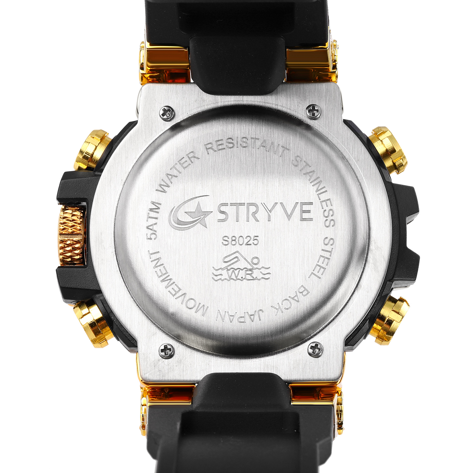 STRYVE Men's Watches Electronic Watches for Man Top Brand STRYVE 8025 Outdoor Sports Timepiece with Calendar Chronograph