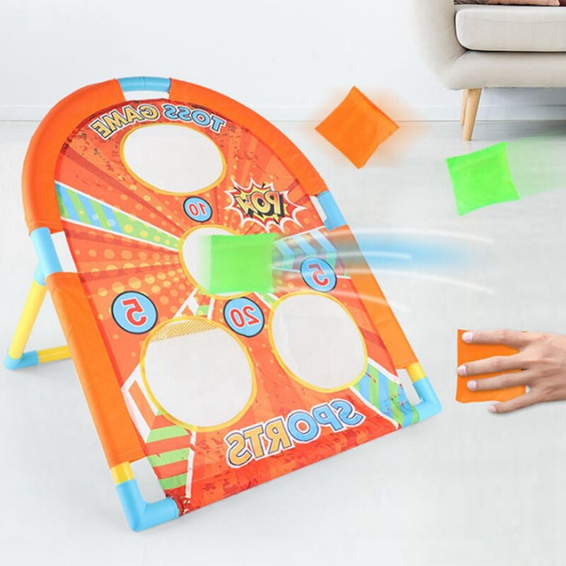 Zestaw gier Cornhole worek fasoli podrzucenie wbudowany schowek wygodne uchwyty robić przenoszenia i 6 torebek fasoli premia