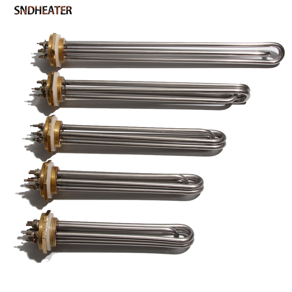 SNDHEATER 110 V/220 V/380 V Industriële Dompelboiler Weerstand DN32/DN40/DN50 Verwarmingselement pijp