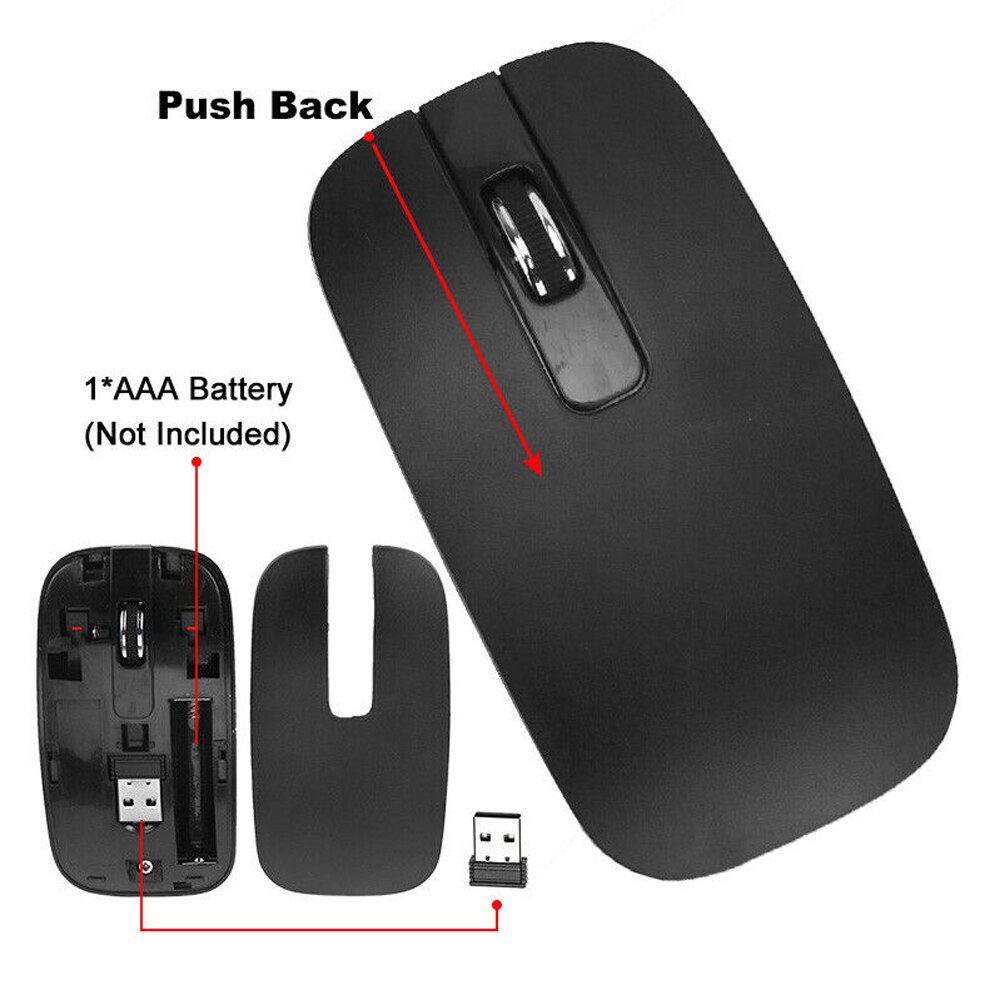 2.4G Rechargeable Wireless Keyboard Mouse Combo Set Black /White Keyboard And 1000 DPI Mice, For Computer PC Laptop