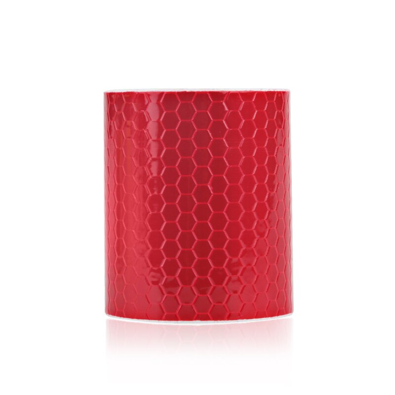 5cm*300cm Car Reflective Tape Decoration Stickers Car Automobiles Warning Safety Tape Film Auto Reflector Sticker: Red