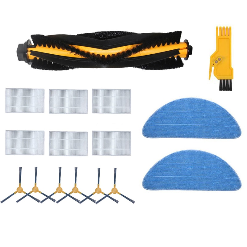 Side Brush Hepa Filter Mop Doek Voor Stofzuiger Voor Proscenic 800T Schoonmaken Mop Doek Kit Voor Stofzuiger