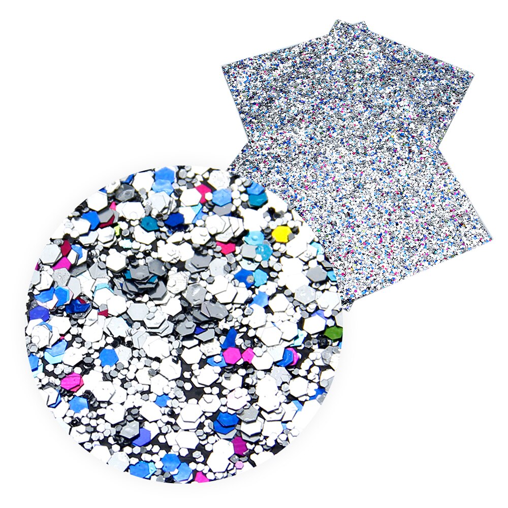 20*34cm points rayure épaisse paillettes Faux cuir feuille de tissu pour bricolage à la main boucle d'oreille arcs Textile à la maison, 1Yc9878: 1064514015