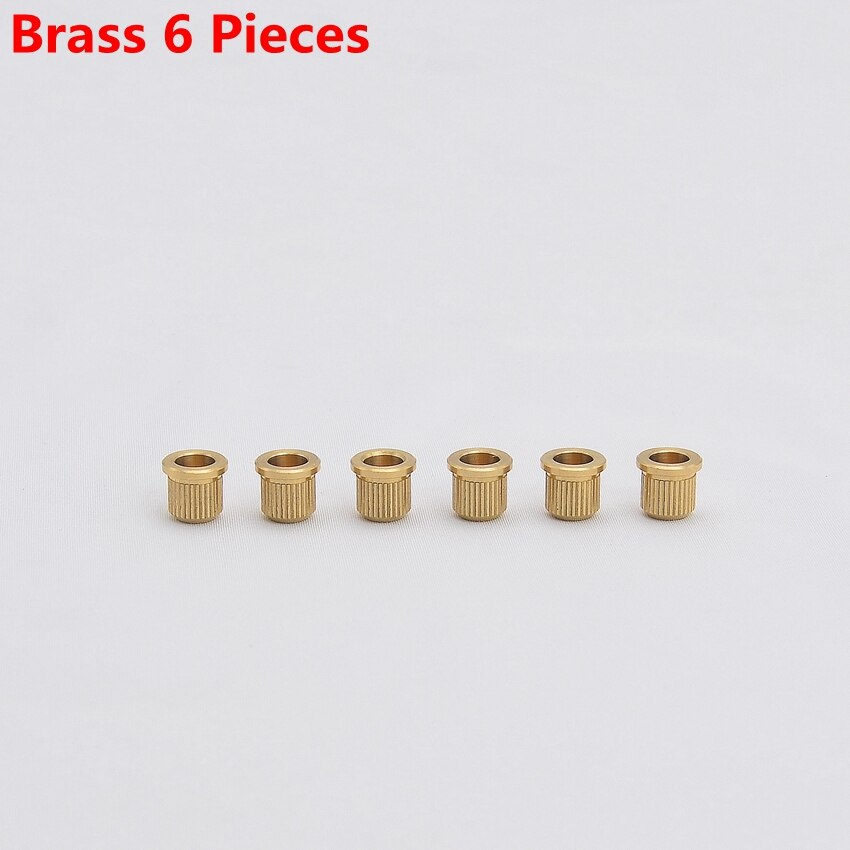 Embouts de cordes en laiton/acier inoxydable, 8MM, pour guitare électrique JP (original): Brass 6 Pieces