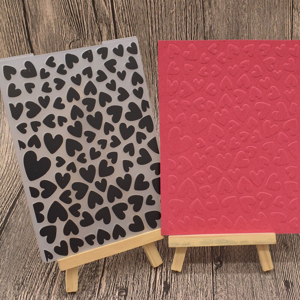 Heart Flower Lace Leaves Plastic Embossing Folders Stencils Template for DIY Paper Cards Album Scrapbooking Decoration