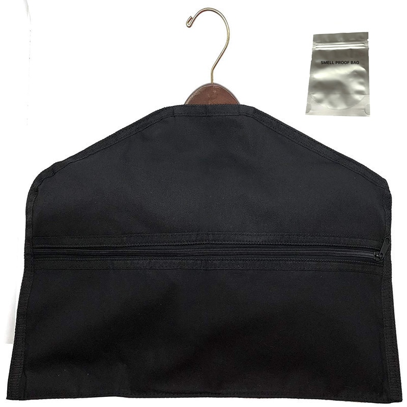 Hanger Diversion Safe Hidden Closet Hanging Stash With Food Grade Smell Proof Bag