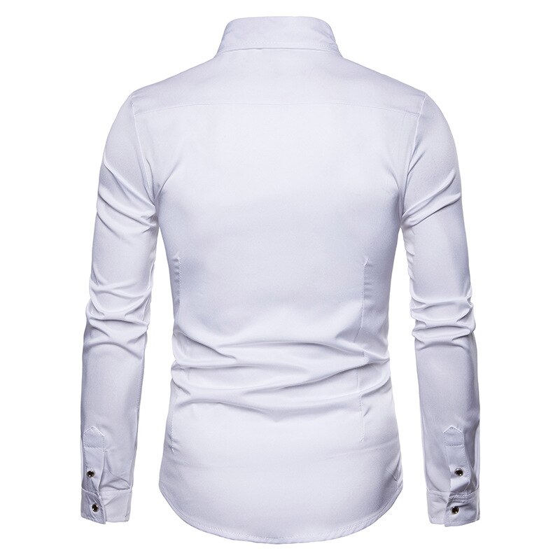 Mens Hipster Red Rose Borduren Shirt Mannen Camisa Masculina Casual Lange Mouwen Slim Chemise Homme Business Camisas Hombre