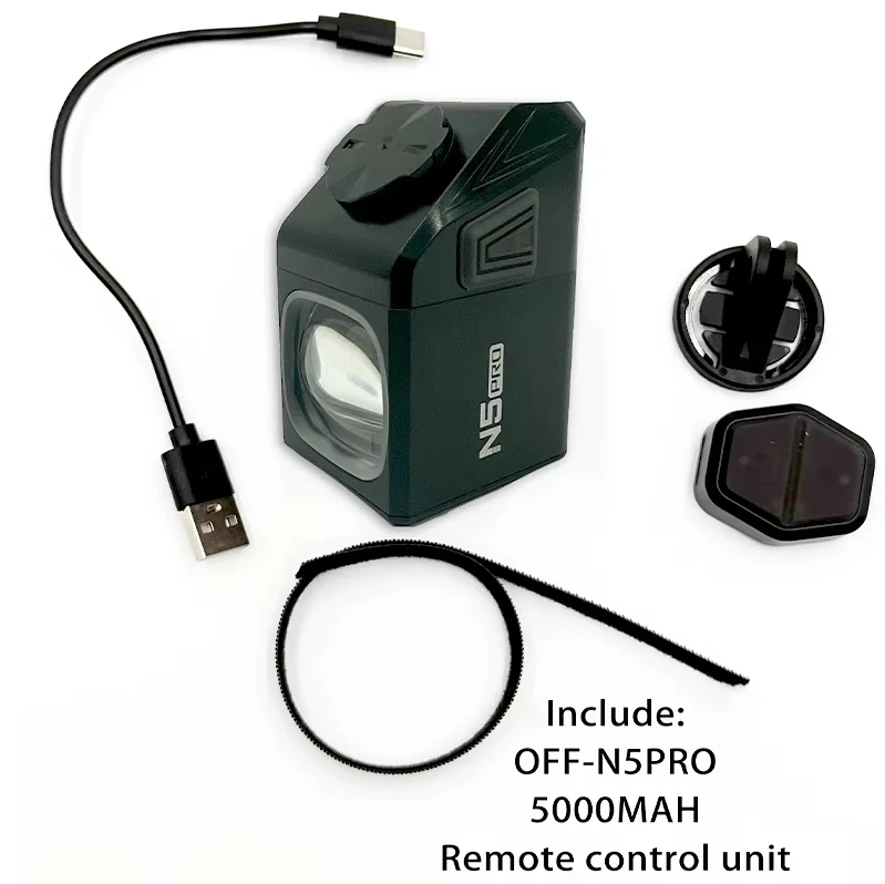 OFFBONDAGE Elektrische Scooter Licht Voor 1000LM Licht 4000mAh Zaklamp USB Opladen MTB Fietsen Lamp Elektrische Fietsaccessoire: Marineblauw