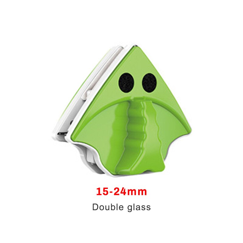 Magnetic Window Wiper Glass Cleaner Brush Tool Double Side Magnetic Brush Window Glass Brush for Washing Household Cleaning Tool: B 15-24mmdoublelayer