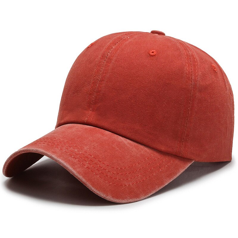 Baseball-lippis miesten snapback-lippis naisille yksiväriset lippalakit vintage-puuvillalippikset miehille luuurheilulippikset: Oranssi
