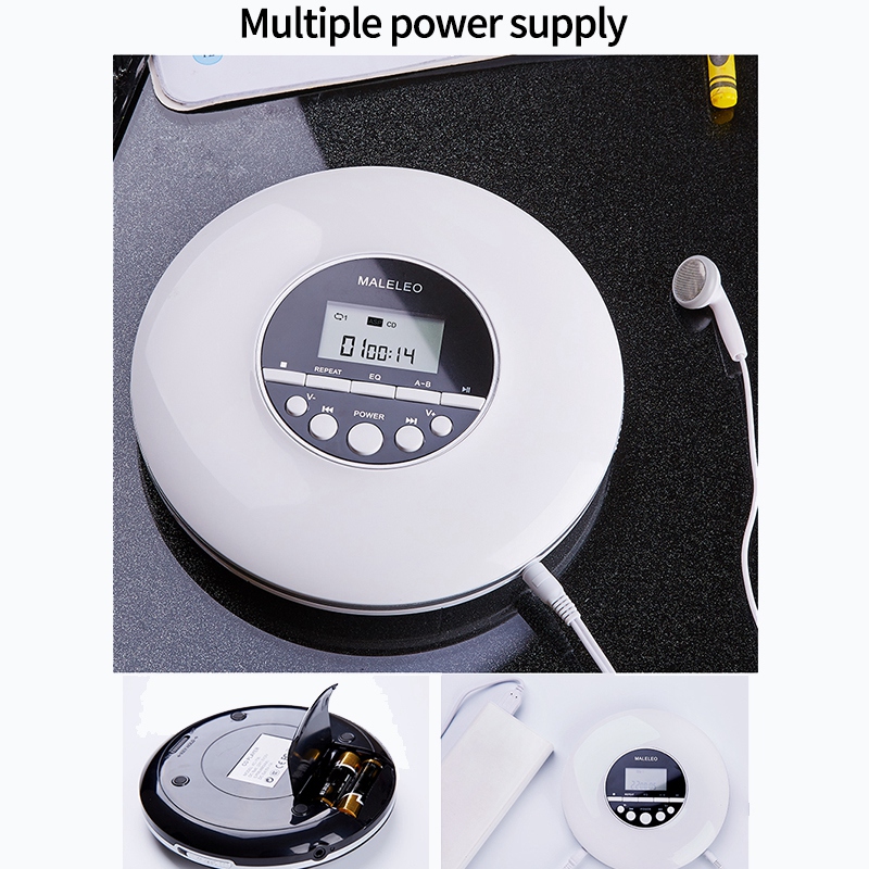 Portable CD Player, for Adults Students Kids Personal Compact Disc CD Player with Headphones Jack, Walkman with LCD Display