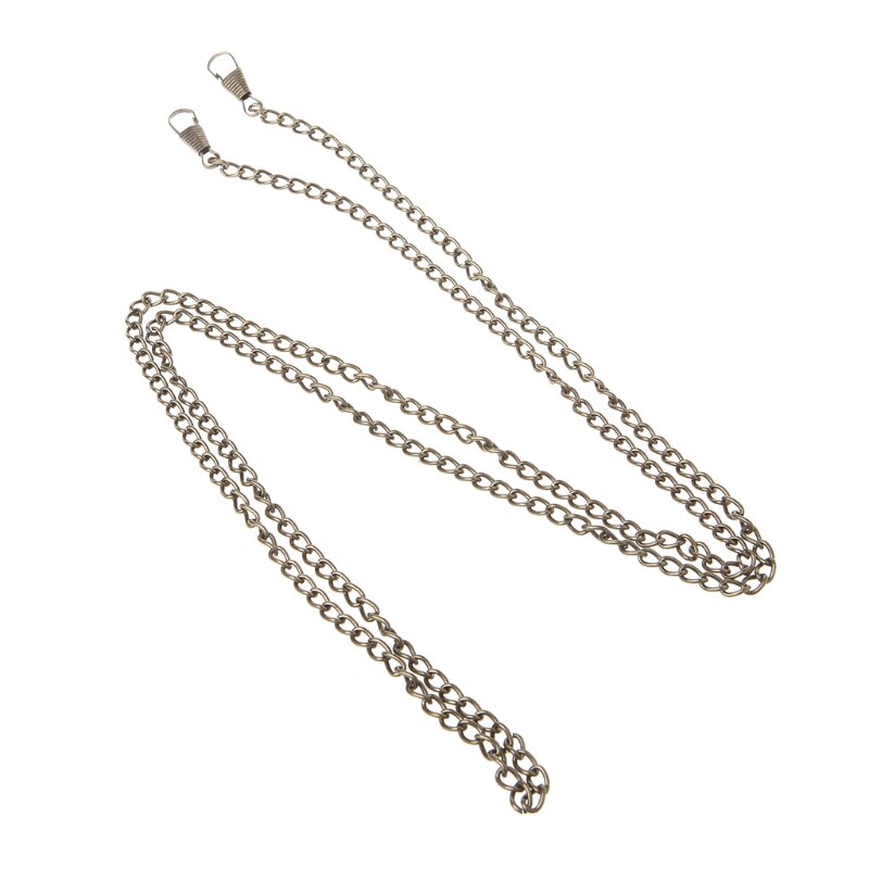 THINKTHENDO 120CM Purse Bag Strap Cross body Replacement DIY Shoulder Handbag Handle Metal Chain