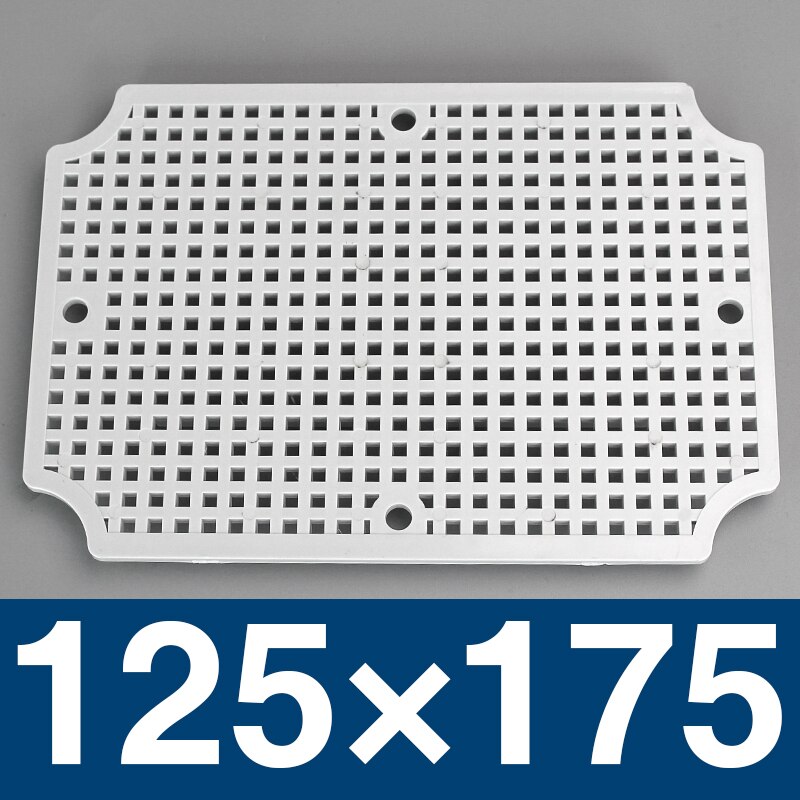 Outdoor Waterproof Junction Box Base Plate ABS Monitoring Waterproof Box Fixed Base Plate IP67 honeycomb mounting base plate: 175x125
