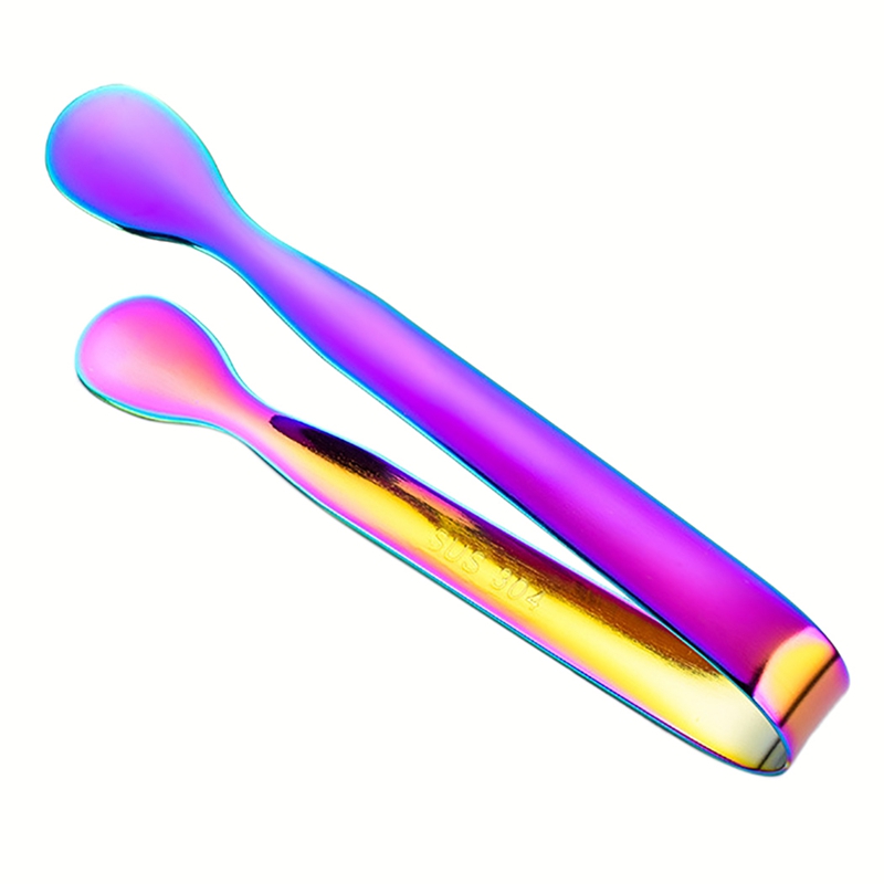 Stainless Steel Ice Tongs Portable Universal Sugar Tongs Food Tong Bread Food BBQ Clip Ice Cube Clamp Bar Kitchen Accessories: 4