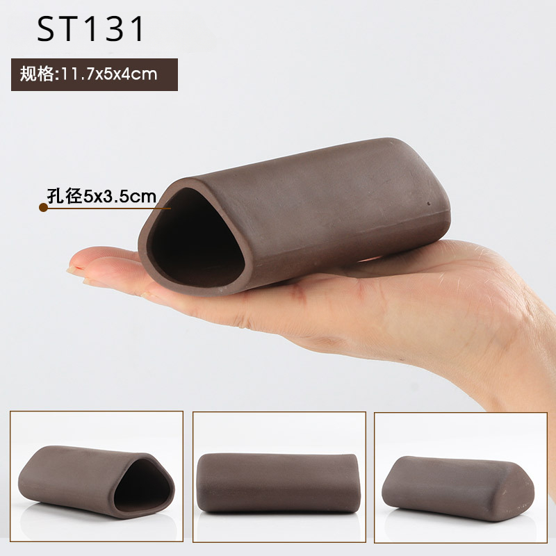 Refugio de cerámica para acuario, cueva de cría, decoración, tubo oculto para acuario, pecera, nido de camarones, adornos de cueva para casa: Gris