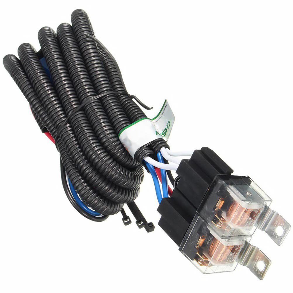 12V H4 Headlight Headlamp Relay Wiring Harness Socket Plug Wiring Harness