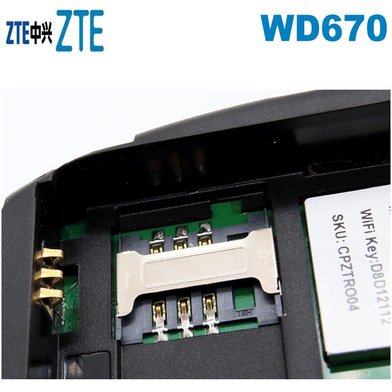 Unlocked ZTE WD670 Router Hotspot 4G LTE 850/1800 / 2300 MHZ WD670 Unlocked GSM Up to 31 WiFi Users