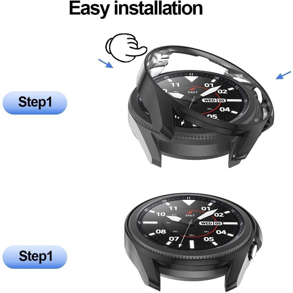 Voor galaxy watch 3 45mm hoesje zachte tpu beschermer schokbestendige hoes voor samsung galaxy watch 3 41mm hoesje bumper watch 3 hoesjes shell