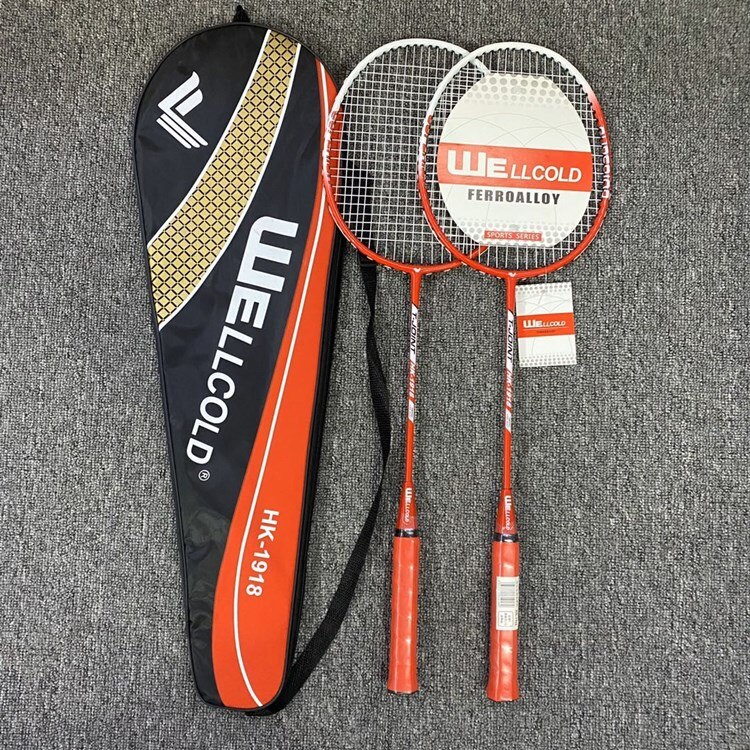 Badminton Racket Couple Titanium Alloy Split Racket Training Beginner Fitness Badminton Racket With Bags -40: 1919 Red