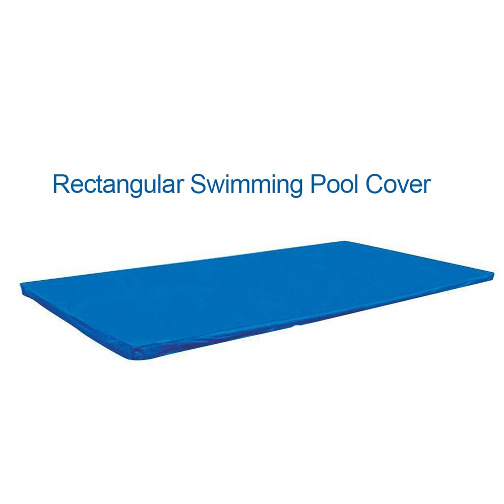 Swimmingpooldæksel rundt rektangel vandtæt støvdækselmåtte swimmingpool tilbehør til 457/244/366/305/183cm svømmepøl