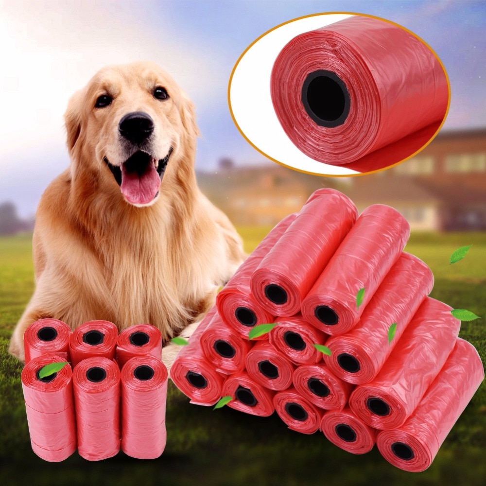 20 40 rollos/paquete 600 Uds. Bolsas de basura para Bolsa para popó de perros para gatos y mascotas, bolsa de recolección de residuos, suministros de limpieza para basura al aire libre