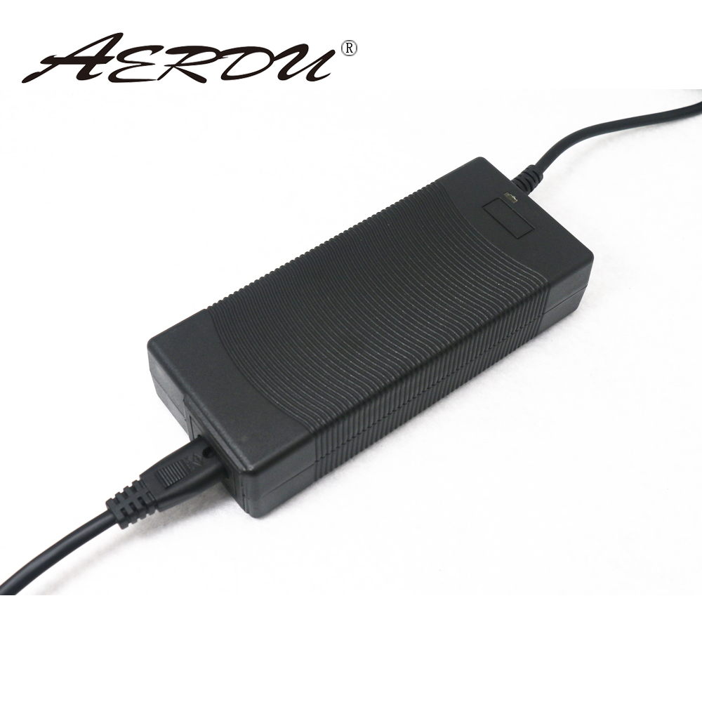 AERDU Lithium-ion Battery Charger - 42V 2A 100-240V AC DC Power Adapter - Fast Charging