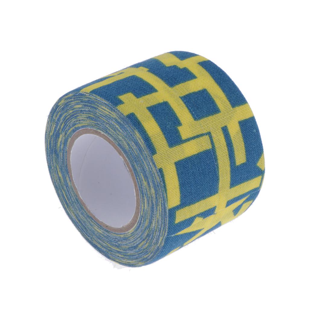 2 ruller 2.5 cmx 1000cm ishockey stick selvklebende håndtak tape slitesterk skli motstand grep badminton golf tennis tape