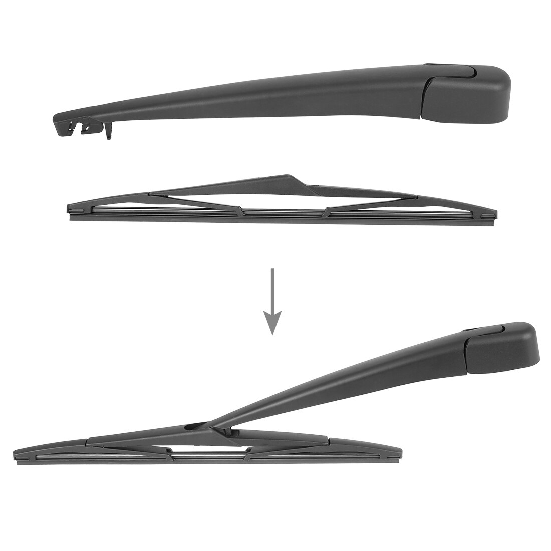 X Autohaux Rear Windshield Wiper Blade Arm Set for Ford S-Max - 330mm 13inch