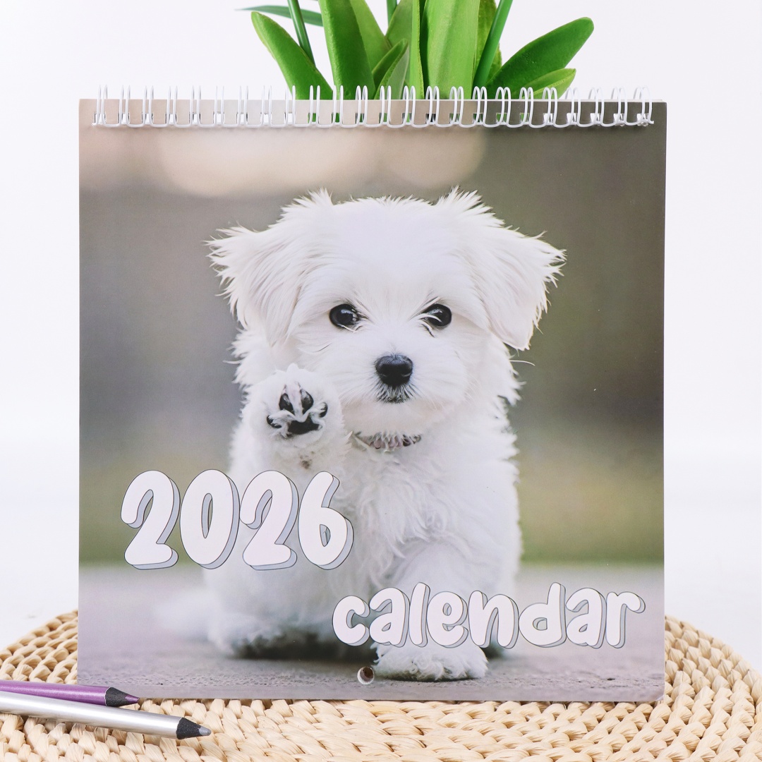 2026 hondenkalender - Jaar Maandelijkse Planner & Agenda Schema Organisator Wandkalender Decoratie Grappige feestcadeaus voor vrienden: Default Title