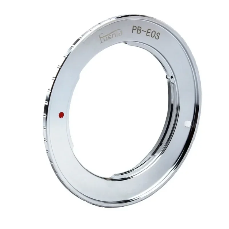 Anillo adaptador de montaje PB-EOS de aluminio anodizado cromado para lente de montura Praktica PB a cámara de montura Canon EOS EF 5D,6D,7D, etc.