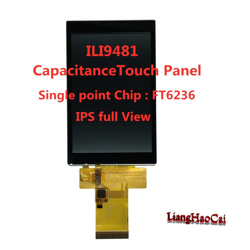 320x480 Kapazität berühren 3,5 zoll TFT LCD dispaly volle farbe alle ansicht IPS Visuelle Winkel ILI9481 R61529 Chip IC MCU spi-schnittstelle: ILI9481 Single Punkt