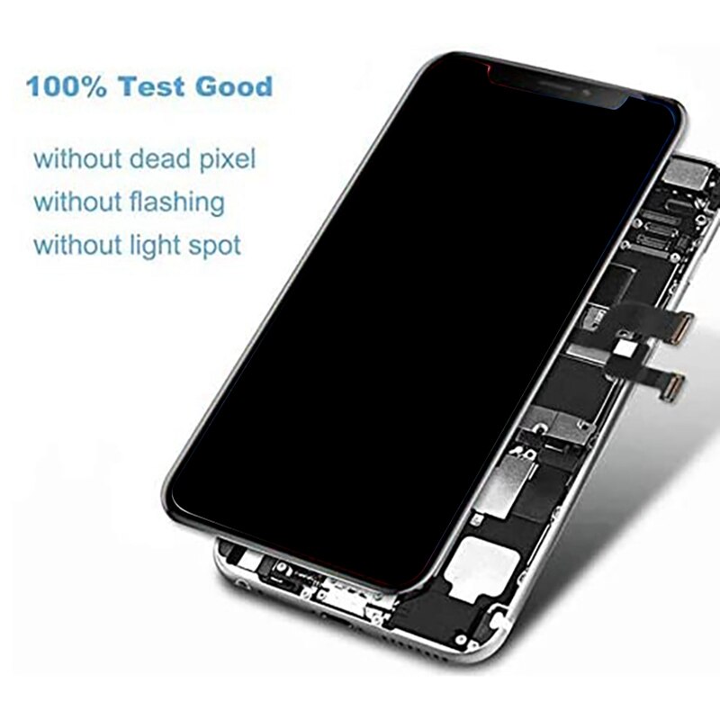LCD Display Press Screen 5.8 Inch Digitizer Assembly Replacement Kit for iPhone X A1865 A1901 A1902 with Tools