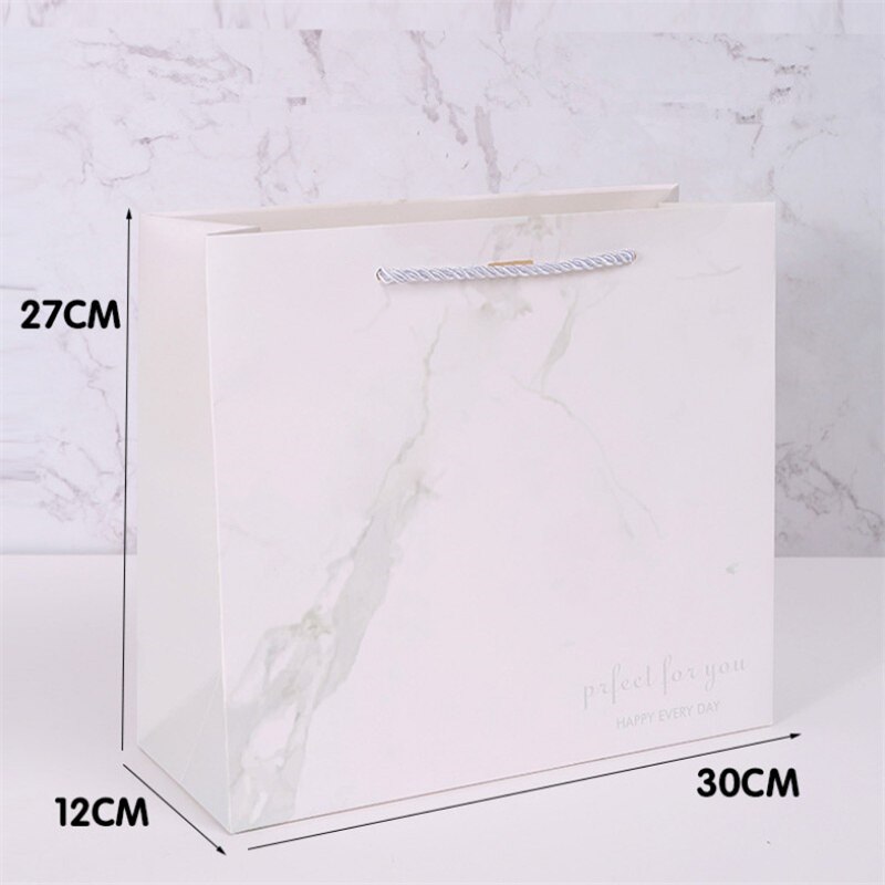 1 Pcs Snoep Pakket Bruiloft Papier Verpakking Dozen Valentijnsdag Party Grote Zak Snoep Opslag tas: White L