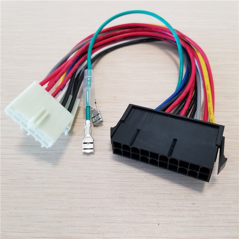 20 -stifts atx  to 2- -port 6 -stift vid psu-omvandlaren strömkabel sladd 20cm för 286 386 486 586 gammal dator